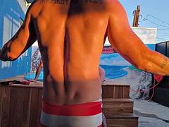 Amateur, Attrapée, Homosexuelle, Hd, Piscine