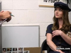 She looks alluring in that uniform but on dick too