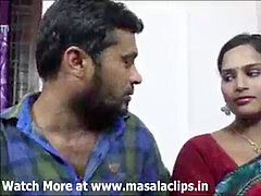 humungous jugs indian aunty in red saree humped by neighbour boy..and record her