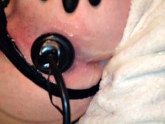 CD mistycane butt plug and huge creampie