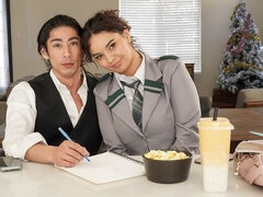 デカ尻, デカチン, デカパイ, フェラチオ, 茶髪の, チン, 毛深い, オマンコ