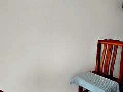 素人, お尻, ブロンド, ショートヘア, 一人