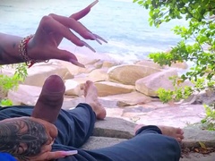 Pareja, Corridas, Erótico, Pajear, Masaje, Al aire libre, Sorpresa, Adolescente