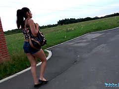 British Asian sahara knite fucks for cash in public in HD POV