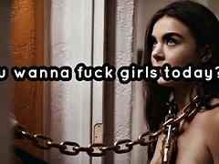 Grosser schwanz, Grosse titten, Paar, Handjob, Hardcore, Lesbisch, Rotschopf, Russisch