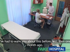 Sexy nurse with natural tits gets creampied by doctor in fakehospital roleplay