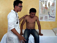 アナル, アジア人, 医者, 指いじり, ゲイ, オマンコ, ガリガリ, ユニフォーム