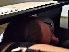 Grosse titten, Spermaladung, Aufs gesicht abspritzen, Lingerie, Büro, Reiten, Rasiert, Titten