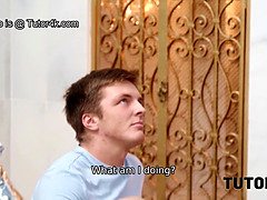 アメリカ人, デカパイ, 黒人, 淫乱熟女, 生徒, タトゥー, 教師, オッパイの