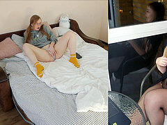 Lesbisch, Masturbation, Milf, Mutti, Orgasmus