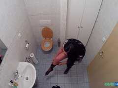 Cuarto de baño, Lamidas, Enfermera, Oficina, Coño, Seducido, Medias largas, Uniforme