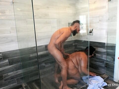 Sofia Rose gets fucked by Xander Corvus in the shower