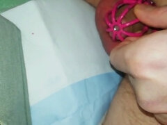 Relentless domination of my petite member: Locked in permanent humiliation!