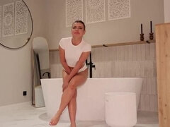 Rubia, Linda, Pies, Hd, Bragas, Orinar, Pov, Mojado