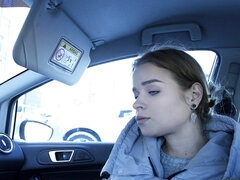 18 ans, Amateur, Sucer une bite, Voiture, Hd, Argent, Réalité, Russe