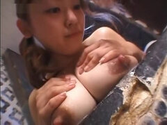 Aziatisch, Grote mammen, Reusachtig, Japaans, Toeschietreflex