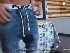 Tir de sperme, Homosexuelle, Masque, Masturbation, Solo