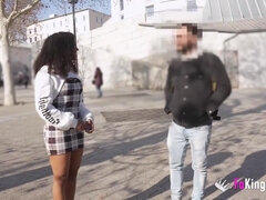 Astounding Black Spanish Babe Zoe Bombon Picks Random Guys To Fuck At The Street!