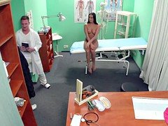 Hospital babe cockriding doctor after blowjob