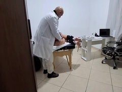 A Milf Gets Fingered By The Proctologist During An Anal Exam