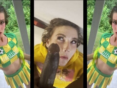 デカ尻, デカパイ, フェラチオ, 茶髪の, 異人種間, ガリガリ, ティーン, 濡れ