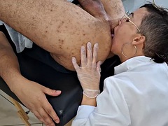 バイセクシャル, フェラチオ, ディルド, 医者, ゲイ, 婦人科, ペニスバンド, おもちゃ