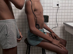 Blasen, Schwanz, Schwul, Masturbation, Dusche