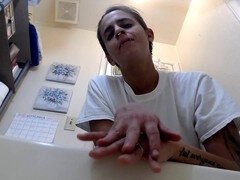 Aus dem arsch in den mund, Grosser arsch, Pummelig, Furzen, Fett, Lesbisch, Sklave