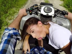Adventurous sex on an ATV in the Florida Everglades