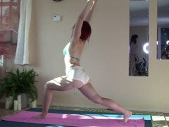 アメリカ人, デカ尻, ビキニ, 食い込み, 母, オマンコ, 赤毛, スパンデックス