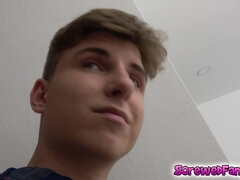 Blondine, Tschechisch, Schwanz, Schmutzig, Familie, Grossvater, Oma, Schwanger