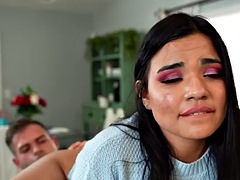 Anal, Ass licking, Blowjob, Brunette, Latina, Pov, Teen, Tight