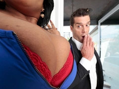 Gorda, Culo grande, Tetas grandes, Tetona, Polla, Ébano, Pajear, Interracial