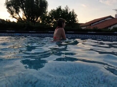 Sugar Babe - He Suddenly Takes My Bikini Off To Fuck Me In The Swimming Pool