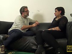 Blasen, Pummelig, Schwanz, Hundestellung, Domination, Hardcore, Hd, Tätowierung