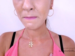 Grosse bite, Gros seins, Brunette brune, Bite énorme, Italienne, Pov, Suçant, Grande