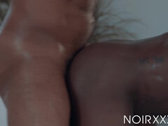 Black gays Dillon Diaz and Pheonix Fellington anal fuck
