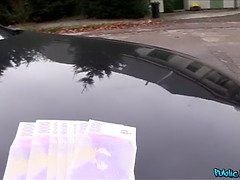 Rubia, Coche, Semen en la boca, Sexo duro, Enorme, Madres para coger, Mamá, Pov