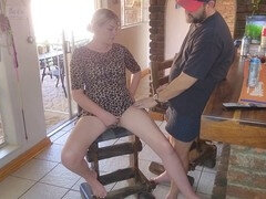 Парочка, Женщины, Домашнее видео, Оргазм, Трусики, Крошечные, На публике, Под юбкой