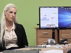 Vorstellungsgespräch, Vollbusig, Hundestellung, Hd, Mutti, Büro, Muschi, Stiefmutter