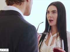 Schwarz, Braunhaarige, Hundestellung, Handjob, Nippel, Entkleiden, Jungendliche (18+), Titten