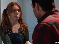 アナル, お尻, 顔射, 家族, 指いじり, 小柄, 赤毛, 三人