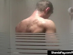 Horny Housewife Shanda Fay Bangs & Blows Cock In The Shower!
