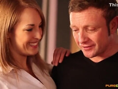 Pijpbeurt, Naakte man aangeklede vrouw, Sperma shot, Schattig, Hd, Klein, Gezichtspunt, Trio