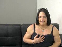 round trap dildoing backdoor and stroking off