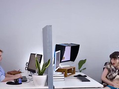 Poilue, Hd, Masturbation, Bureau, Adolescente