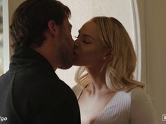 ブロンド, フェラチオ, バック, 女, Hd, キス, なめる, 馬乗り
