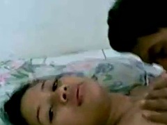 Indonesian- sexy indo babe banged on the floor