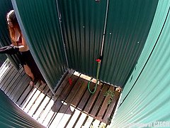 Amateur, Checa, Piscina, Realidad, Ducha, Solo, Adolescente, Voyeur