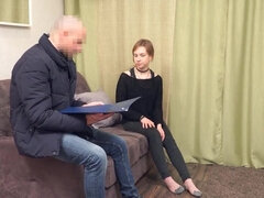 Blondine, Blasen, Handjob, Geld, Orgasmus, Zierlich, Pov, Russisch